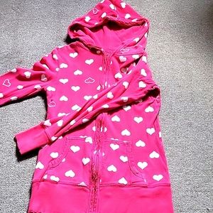 Zip-up Pink Heart Jacket